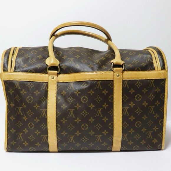 Authentic Louis Vuitton Sac Chien 50 Dog Carrier Monogram Pet Travel Bag - Picture 6 of 15